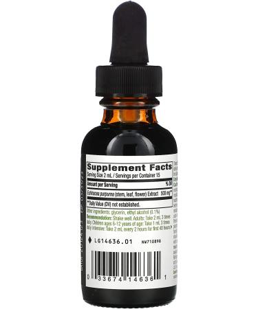 Nature's Way Echinacea 99.9% Alcohol Free | 1 fl oz (30 ml) - Immune Support - Buy Online on GoSupps.com