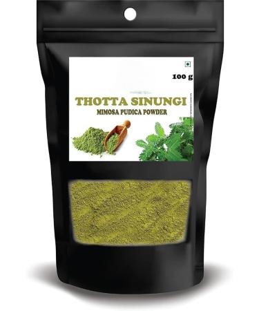 HK Thotta Sinungi Powder Mimosa Pudica Thotta Sinungi/Sleeping Plant Sensitive Plant Mudatha Damara/Lajalu/Muttidare Muni/Thottavadi/Ajalikalika (100g)