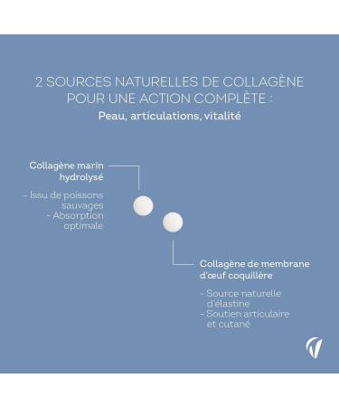 Multi Collag ne 5 Types I II III V X - Peptide de Collag ne Hydrolys & Collag ne Marin - Enrichi en Vitamine C - Peau Cheveux et articulations - 90 Comprim s - Fabriqu en France - Vitavea - Buy Online on GoSupps.com