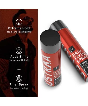 USTR.AA Hair Fixing Spray Strong Hold Hair Spray | Extreme Hold | Adds Shine to Your Hair | Even Coating with finer spray |Ideal for longer hair length - Buy Online on GoSupps.com
