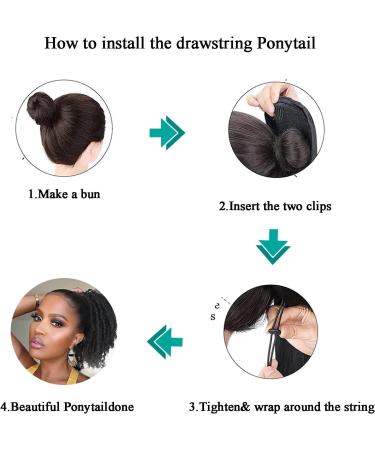 8 inch DreadLos Ponytail Drawstring Ponytail Extension Hairpieces Clip in Braided Loc Ponytail faux locs Clip in Braided Pony Tail Hair Extensions for Black Women 1BTPurple - Buy Online on GoSupps.com