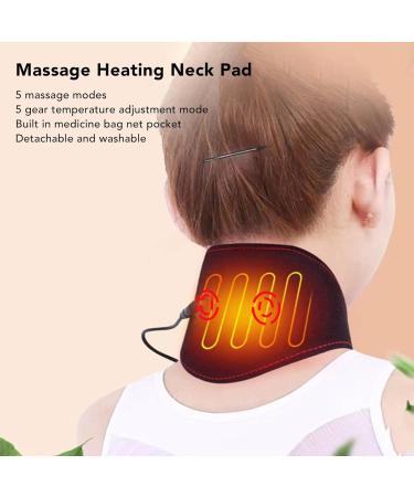 Heated Neck Massager - 5 Speed Vibration Washable & USB Heated Wrap for Home & Office Use | Best Relief & Comfort - Buy Online on GoSupps.com