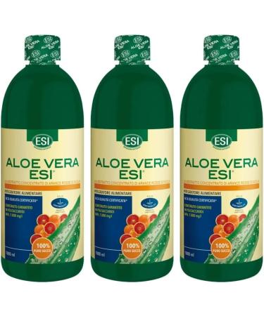 ESI Aloe Vera Juice with Arancia Red 3 x 1 Litre Packs - Buy Online on GoSupps.com
