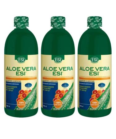 ESI Aloe Vera Juice with Arancia Red 3 x 1 Litre Packs