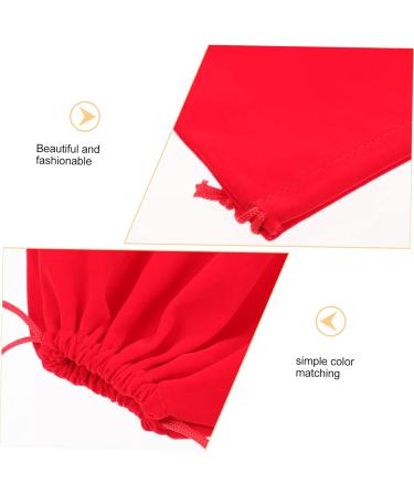DRESSOOS 3pcs Hair Dryer Storage Bag Drawstring Hair Dryer Bags Dorm Hair Dryer Bags Red Flannel - Buy Online on GoSupps.com