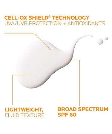 La Roche-Posay Anthelios Light Fluid Face Sunscreen SPF 60 for Sensitive Skin - Oil Free & Non-Comedogenic - Buy Online on GoSupps.com