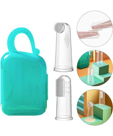 Minkissy Finger Toothbrush Set - Portable Gum Massager & Toddler Toothbrushes - 3 Pack with Carrying Bag for Babies & Children - Buy Online on GoSupps.com