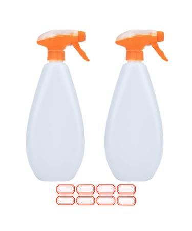 Spray Bottles for Cleaning Solution 16oz, AILFU 2 Pack Clear Fine Mist Empty Plastic Spraying Bottle Refillable Containers with Durable Sprayer (20oz)