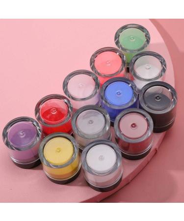 12 Colors Acrylic Powder Set - Crystal Nail Art Decoration for Studios & Home | Builder Manicure Accessories - Buy Online on GoSupps.com