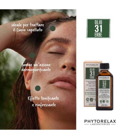 Phytorelax Laboratories Olio 31 Erbe Vegan & Organic - 100ml Essential Oil Blend with 31 Herbs - Italian Import - Shop Internationally - Buy Online on GoSupps.com
