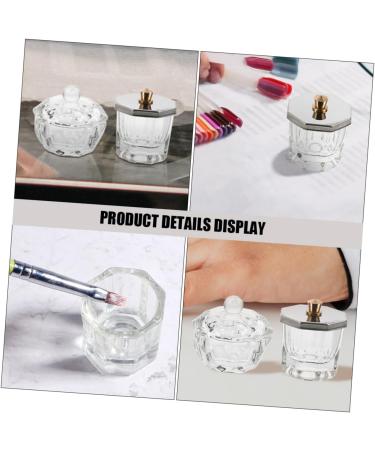 Ipetboom Nail Cup Manicure Nail Dish Nail Dish Cups Dish for Acrylic Nails Acrylic Nail Dappen Dish Dappen Dish Nail Liquid Nail Liquid Holder Acrylic Nail Supplies Glass Octagonal Cup - Buy Online on GoSupps.com
