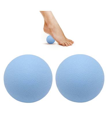 2 pieces massage ball massage ball high-quality fascia ball set massage balls fascia ball fascia ball small for yoga myofascial relaxation muscle relaxation (blue).
