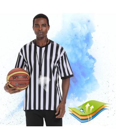 Shinestone Referee Shirt - V Neck Costume for Women & Men - Perfect for Football, Soccer & Sports - Christmas Large - Buy Online on GoSupps.com