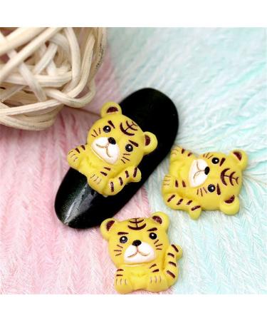 Red Nail Charm DIY Nail Art Lucky Money Bag 3D Nail Art Accessories Year Nail Jewelry Manicure Decor Tiger Year(03#)