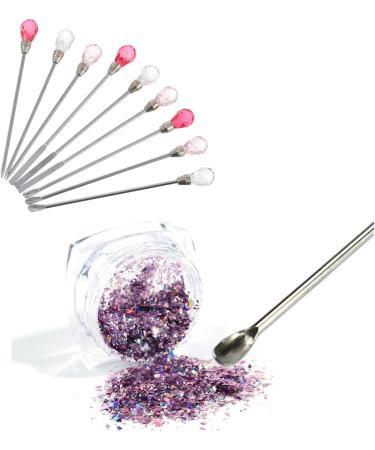 FRCOLOR Color Stirring Rod Nail Manicure Tool Resin Stirring Needle Spoon Spatula Silicone Resin Tool Jewelry Resin Molds for Dotting Rhinestone Metal Coffee Pigment - Buy Online on GoSupps.com