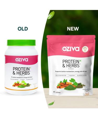 Protein & Herbs for Women - Multivitamins with Curcumin Shatavari & Tulsi for Metabolism Hormonal Balance & Skin Health - 2.2 lbs Vanilla Almond | Soy Free Gluten Free Non-GMO - Buy Online on GoSupps.com