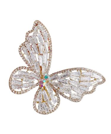 FRCOLOR Rhinestone Hair Clip for Women Butterflies bobby for girls Headwear curls Miss diamond Hair Jaw Clip