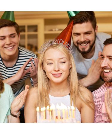 Rose Gold Birthday Queen Crown & Sash Set - Rhinestone Princess Tiara for Women & Girls | Happy Birthday Headband Accessories - Buy Online on GoSupps.com