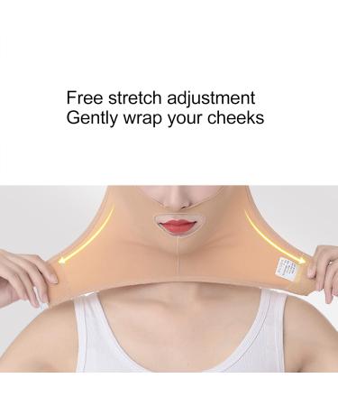 Facial Slimming Belt Breathable Elastic V Line Lifting Chin Strap Facial Slimming Belt V Face Slimming Belt Double Chin Lifting Belt for Men and Women(XL) - Buy Online on GoSupps.com