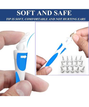 POWE Ear Wax Remover - Q Grips Earwax Remover Tool with 16 Soft Replacement Heads - Buy Online on GoSupps.com