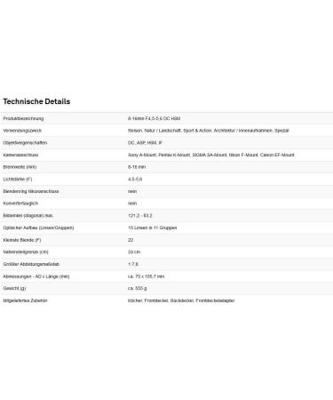 Sigma 8-16mm f/4.5-5.6 DC HSM FLD AF Ultra Wide Zoom Lens for Nikon DSLR - Best APS-C Lens - Buy Online on GoSupps.com