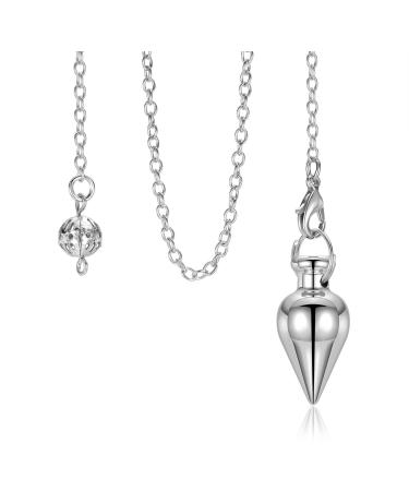 Jovivi Oracle Esoteric Copper Pendulum with Chain Radiesthesia Point Pendulum Healing Reiki Energy Therapy Meditation Tensor Model 2 - Buy Online on GoSupps.com