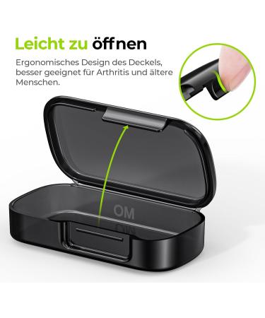 Shop Auvon 7-Day Pill Organizer - Easy Open Medication Box for Vitamins & Supplements | Portable & Durable - Buy Online on GoSupps.com