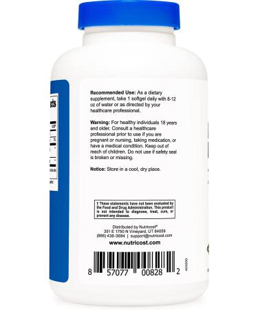 Nutricost Evening Primrose Oil 1300mg - Cold Pressed, Non-GMO, Gluten Free - 120 Softgels - Buy Online on GoSupps.com