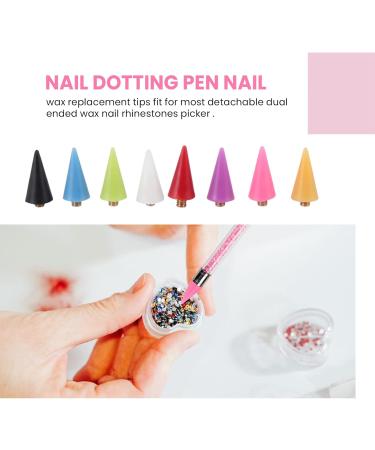 Dewedrt 16 Pieces Nail Rhinestones Picker Replacement Tips for Nail Dotting Pen to Pick Up Nail Gem Jewelry - Buy Online on GoSupps.com