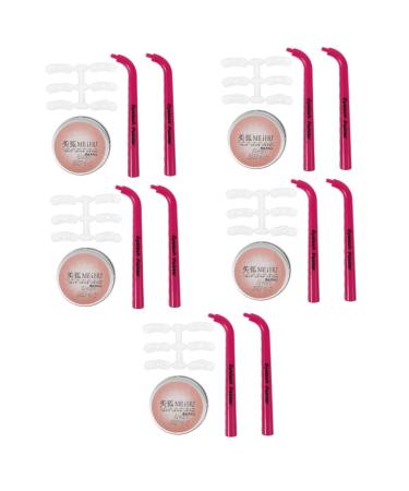 Beavorty 5 Sets Eye Makeup Aid Eye Makeup Tool Lash Stamp for Lower Lashes Stamp Eyelash Eyeliner Stencils Eyelash Stencils Bottom Lashes Stamps Makeup Lower Eyelashes Stamp Diphenylene