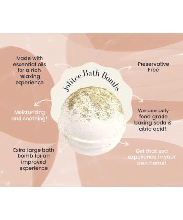 Jolitee Aromatherapy Bath Bombs Gift Set - 6 Large Shea Butter Bathbombs - Made in USA, Relaxing & Organic Bath Salts, Essential Oils - Perfect Bath Bomb Kit for Her - Buy Online on GoSupps.com