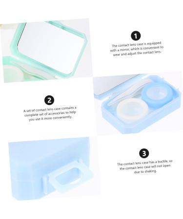 5-Piece Contact Lens Container Set - Travel Carrier Bag & Eye Care Storage Box for Dust-Free Protection - Buy Online on GoSupps.com