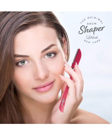 Lilibeth from New York Pink Package Brow Shaper Hygienic Pain-Free Hair Removal & Dermaplaning Tool for All Hair & Skin Types - Buy Online on GoSupps.com