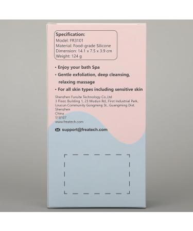 FREATECH Body Brush - Dual Silicone Bristles for Bathing & Massage Anti-Cellulite Shower Brush Hygienic & Durable Mint Green - Buy Online on GoSupps.com