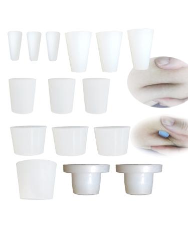 GLIDLEEO 15 PCS(6PCS Different Sizes) Soft Silicone Belly Button Plug Belly Button Shaper Tummy Tuck for Liposuction or Umbilical Hernia Repair  6 Count (Pack of 1)  (cdg005)
