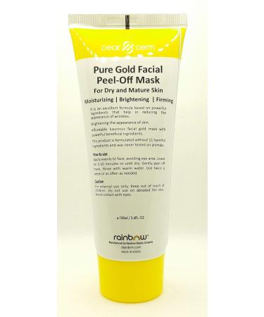 DearDerm Peel Off Face Mask - Pure Gold Facial Peel-off Mask 3.4fl.oz | Hydrating Anti-Aging Skincare for All Skin Types Fast International Shipping - Buy Online on GoSupps.com