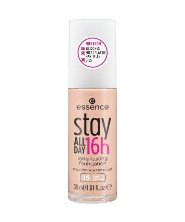 essence cosmetics stay ALL DAY 16h long-lasting Foundation 15 15 Soft Cream 30 ml (1 pack)