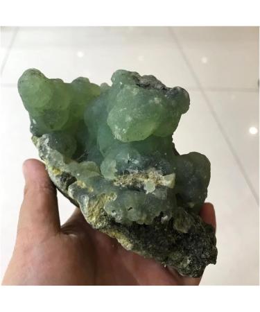 Natural Crystal Rough Natural Raw Green Prehnite Quartz Crystal Specimens Rough Grape Stone Agate Ore Folk Collectibles Decoration (Size : 1.6-1.8kg) - Buy Online on GoSupps.com
