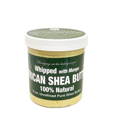 RA COSMETICS 100% African Shea Butter Whipped Mango 12 oz