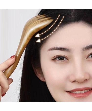 Wooden Scalp Comb & Gua Sha Tool | Multifunctional Five-Claw Skin Scratcher for Relaxation & Moisture Removal | Portable Wear-Resistant Head Massager - Buy Online on GoSupps.com