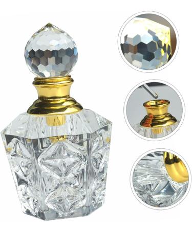 Ipetboom 1pc Dropper Essential Oil Bottle Fancy Perfume Bottle Cosmetic Dropper Bottle Skincare Containers Terrarium Essential Oil Vials Mini Travel Glass White Cosmetic Bottle Crystal 6.5x4cm White - Buy Online on GoSupps.com