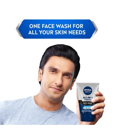 Nivea Men All In 1 Face Wash 100ml - Gentle Cleansing and Refreshing Formula - Buy Online on GoSupps.com