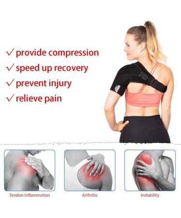 Adjustable Shoulder Bandage for Men & Women | Universal Shoulder Protection Strap for AC Joints Tendon Infections & Sports Injury Relief - Buy Online on GoSupps.com