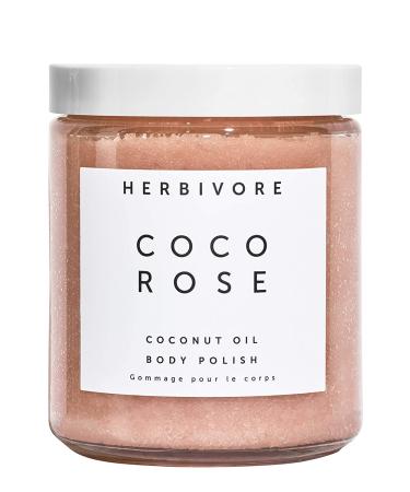 Herbivore Botanicals Coco Rose Exfoliating Body Scrub   With Moisturizing Coconut Oil and Shea Butter  Natural and Vegan (8 oz)