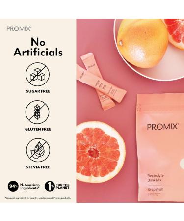 ProMix Nutrition Electrolytes Powder - Sugar Free Hydration Packets with Himalayan Pink Salt Magnesium Potassium & Vitamin C - 30 Count Grapefruit Flavor - Buy Online on GoSupps.com
