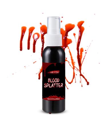Fake Blood Spray Halloween Fake Blood Makeup Washable Realistic Special Effects Makeup Cosplay Sfx Zombie Vampire Blood Makeup 2.1 oz(60 ml)