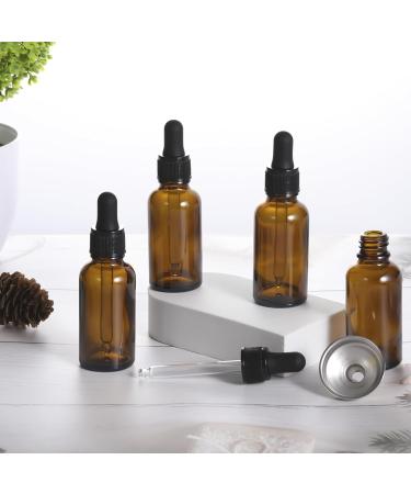 Amber Glass Dropper Bottle 2pcs 30ml Small Empty Reusable Eliquid Pipette Ear Dropper Bottles Suitable for Essential Oils Massage Perfumery Aromatherapy Laboratory Fragrances Pharmacist Bottle Amber 30ml - Buy Online on GoSupps.com