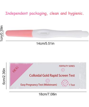DMJJS 8-Piece Early Detection Pregnancy Test - Quick 3-Minute Results 25miu/ml Accuracy Ultra-Fast Testing - Buy Online on GoSupps.com