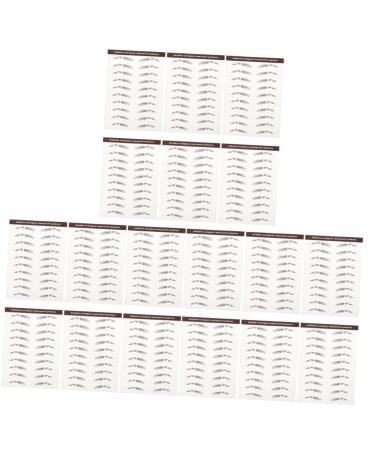 FRCOLOR 18 Pcs Eyebrow Stickers Waterproof Stickers False Eyebrows Stickers Artificial Eyebrow Tattoos Tool