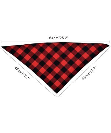 Oyccen 4PCS Checkered Dog Bandanas - Cotton Dog Scarves for Small Medium & Large Dogs & Cats - Buy Online on GoSupps.com